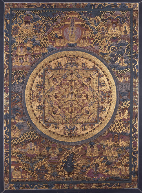Sacred Journey: The Enlightened Path Buddha Mandala Thangka